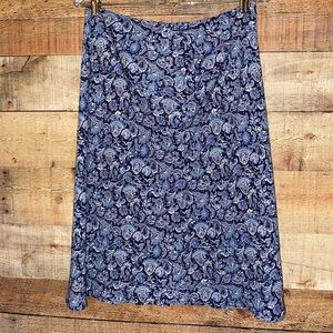 Blue Paisley Women's Skirt size 8